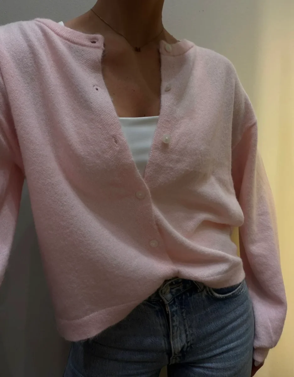 PCNAOMI Knit Cardigan - Roseate Spoonbill - Bild 3