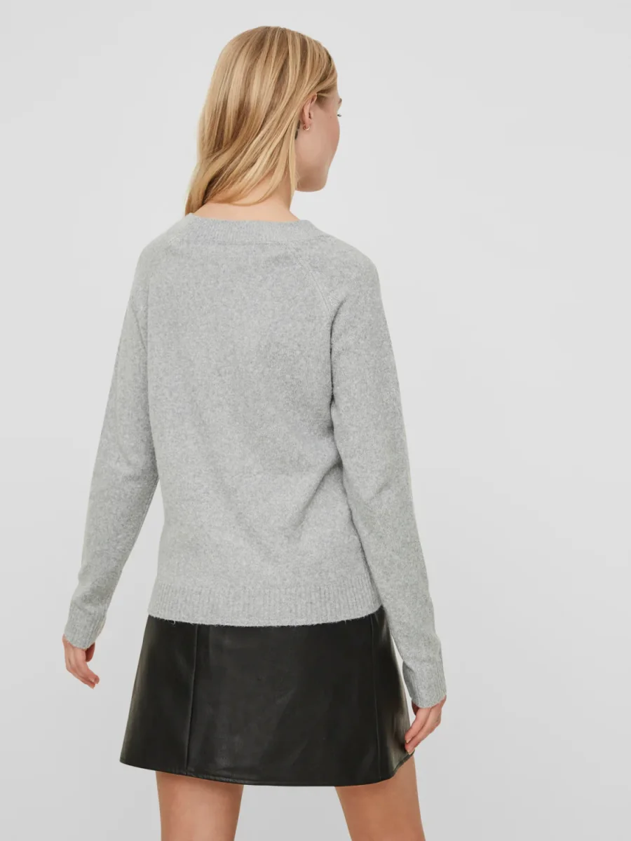 VMDOFFY Pullover - Light Grey Melange - Bild 5
