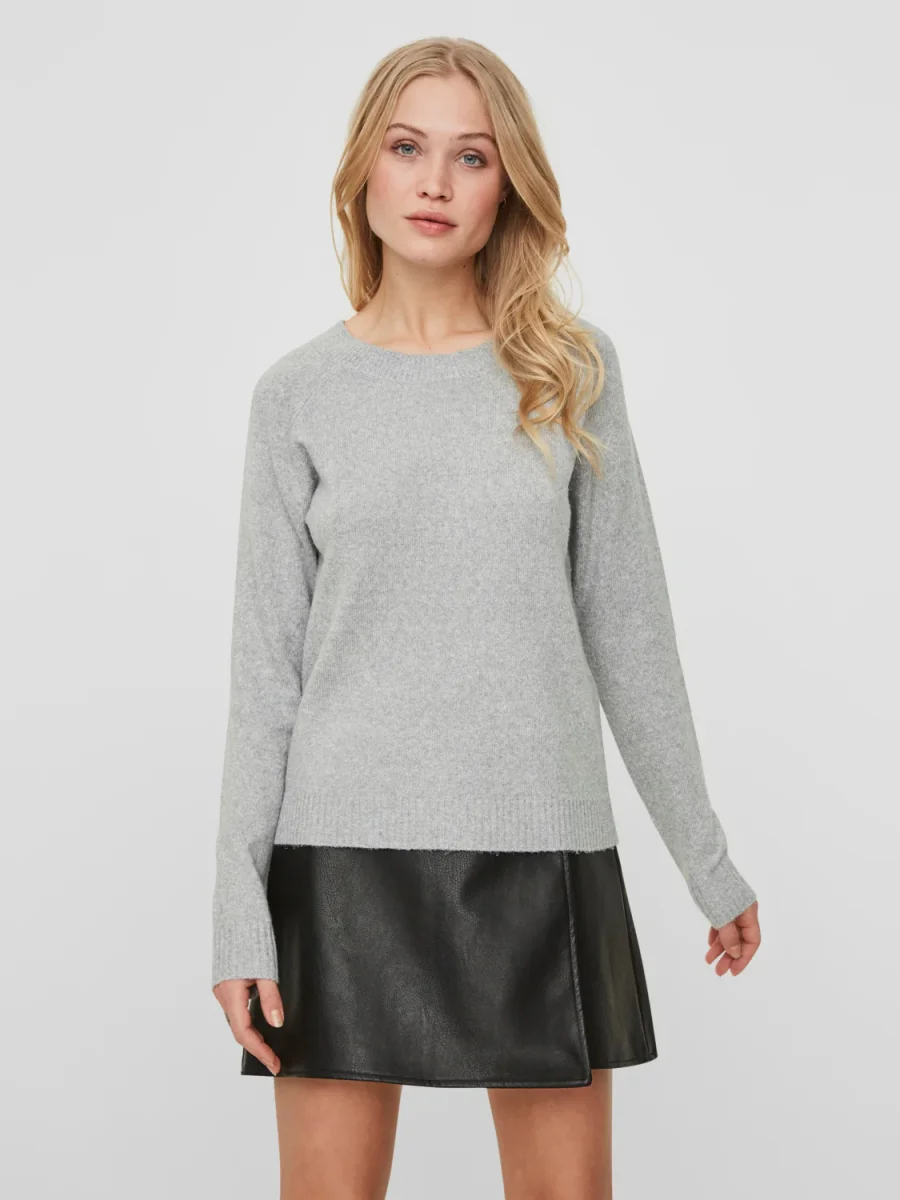 VMDOFFY Pullover - Light Grey Melange - Bild 3