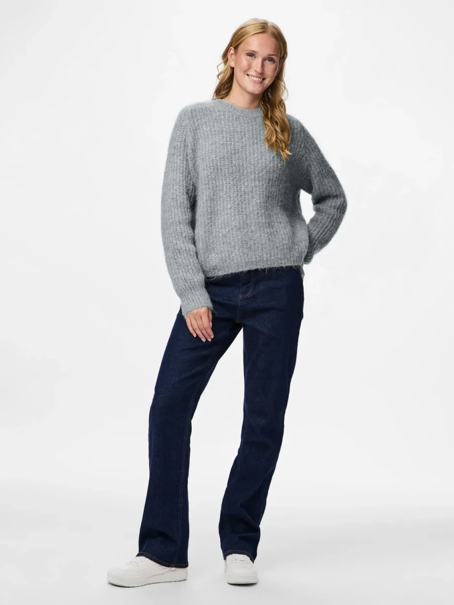 PCCLEO Pullover - Medium Grey Melange - Bild 2