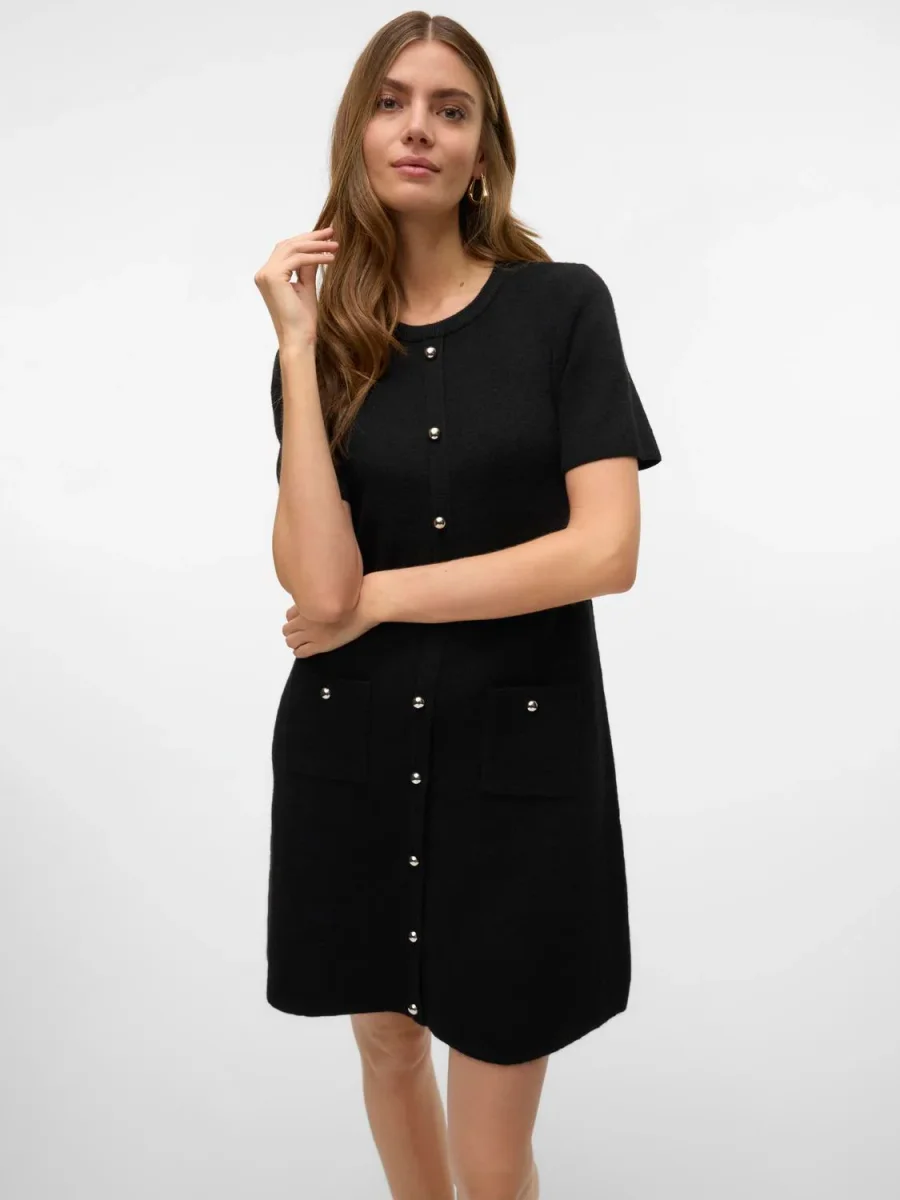 VMJOHANNA Midi Dress - Black - Bild 4