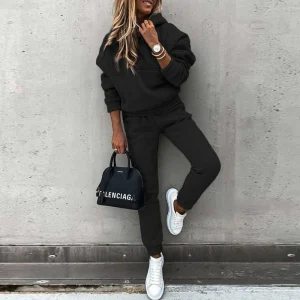 Mjukisset Dam Hoodie Byxor