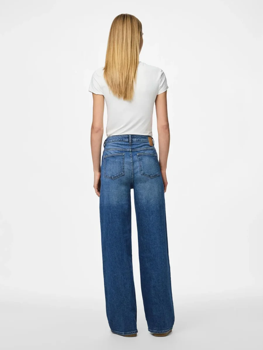 PCSILKE Jeans - Medium Blue Denim - Bild 5