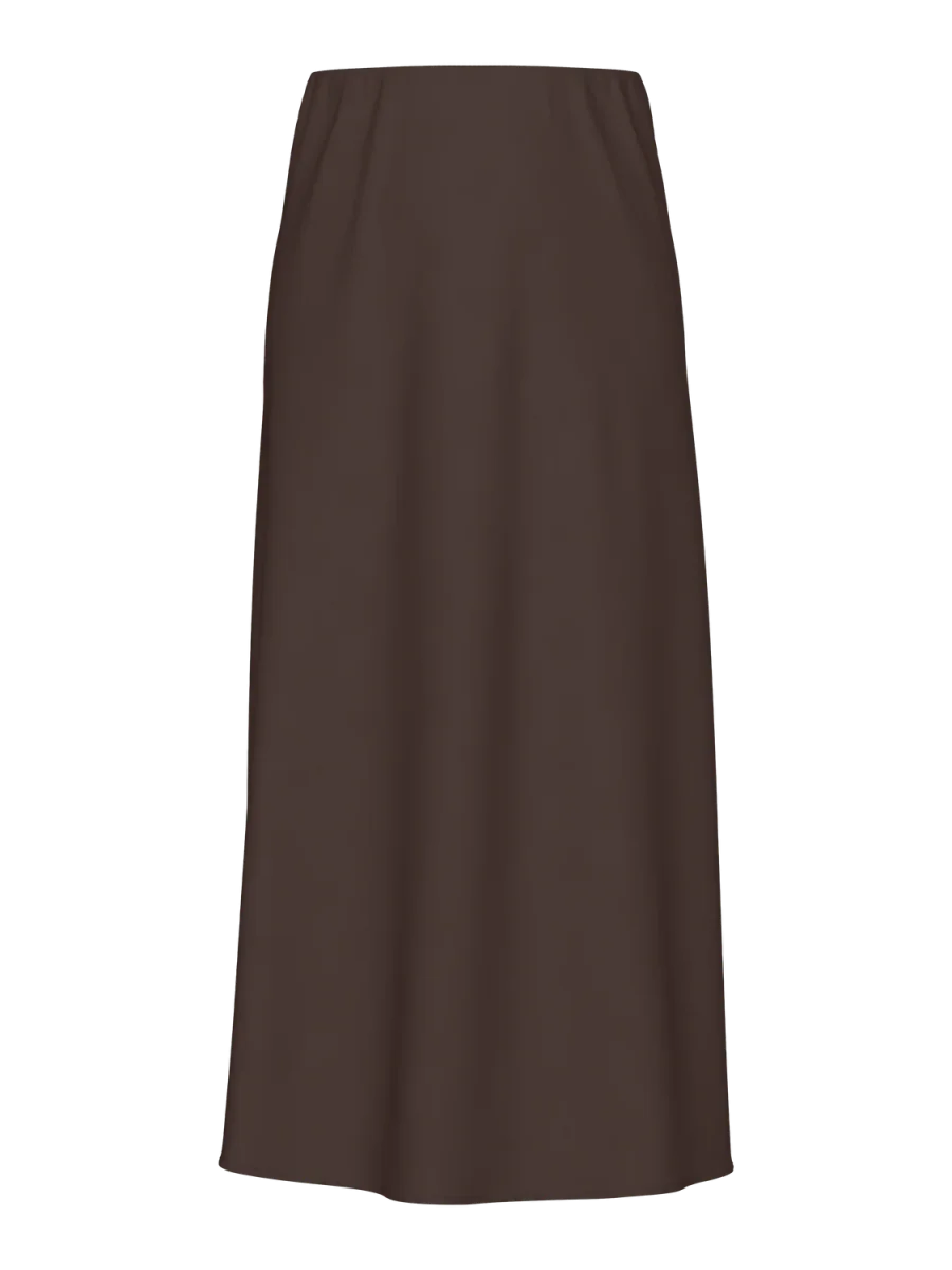 PCFRANAN Midi Skirt - Hot Fudge