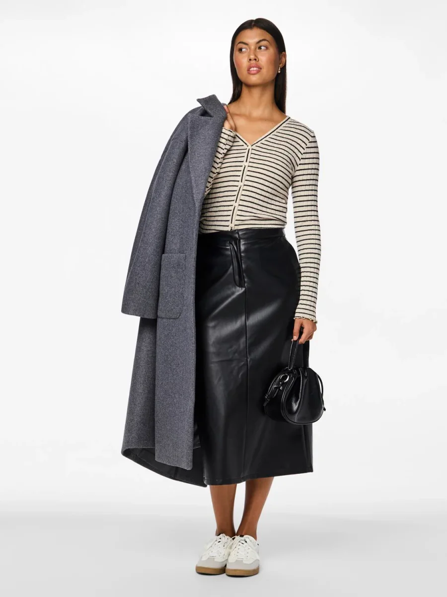 PCNEETH Long Skirt - Black - Bild 5