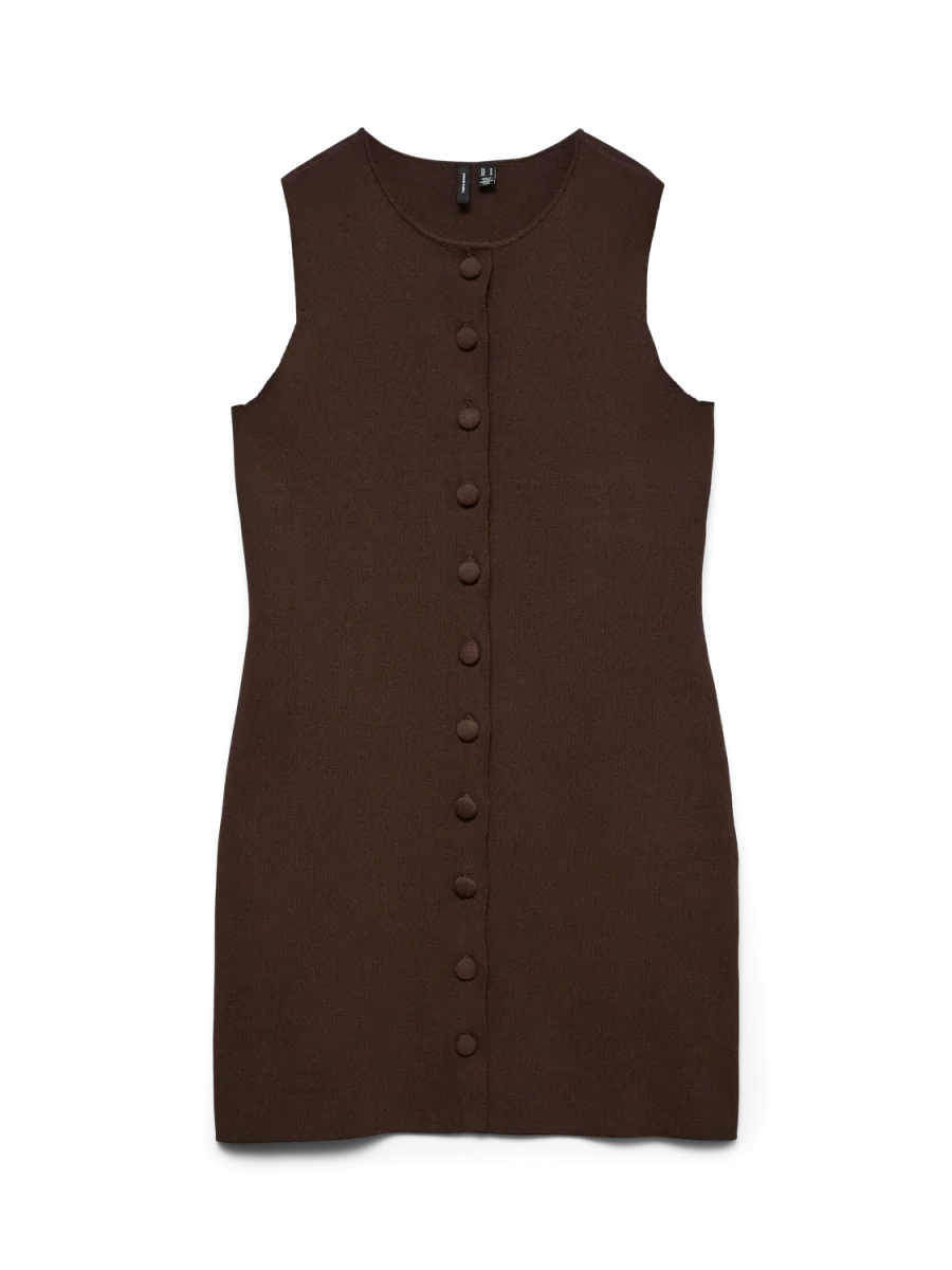 VMANNE Short Dress - Black Coffee - Bild 6