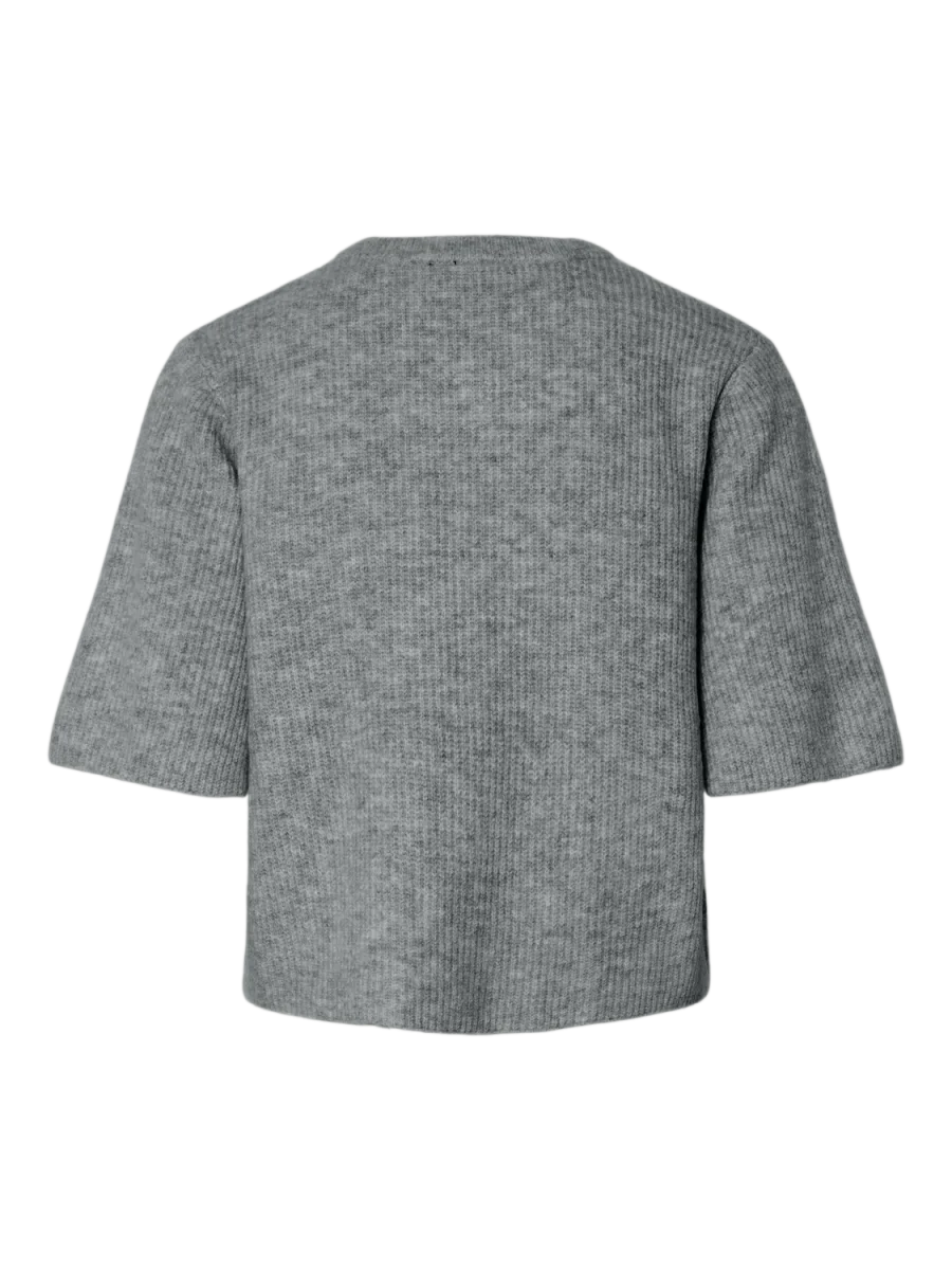 PCSILLY Knit Cardigan - Medium Grey Melange - Bild 3