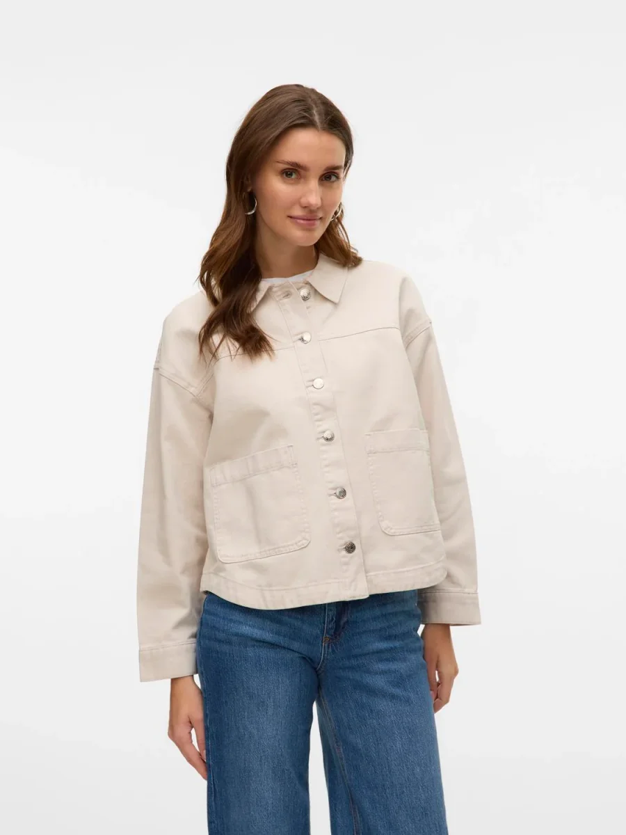 VMJAMIE Denim Jacket - Birch - Bild 3