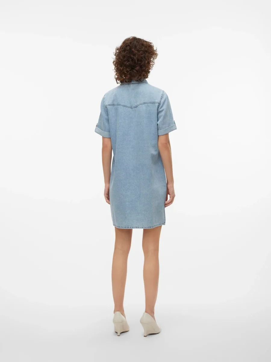 VMJENNIE Dress - Light Blue Denim - Bild 7