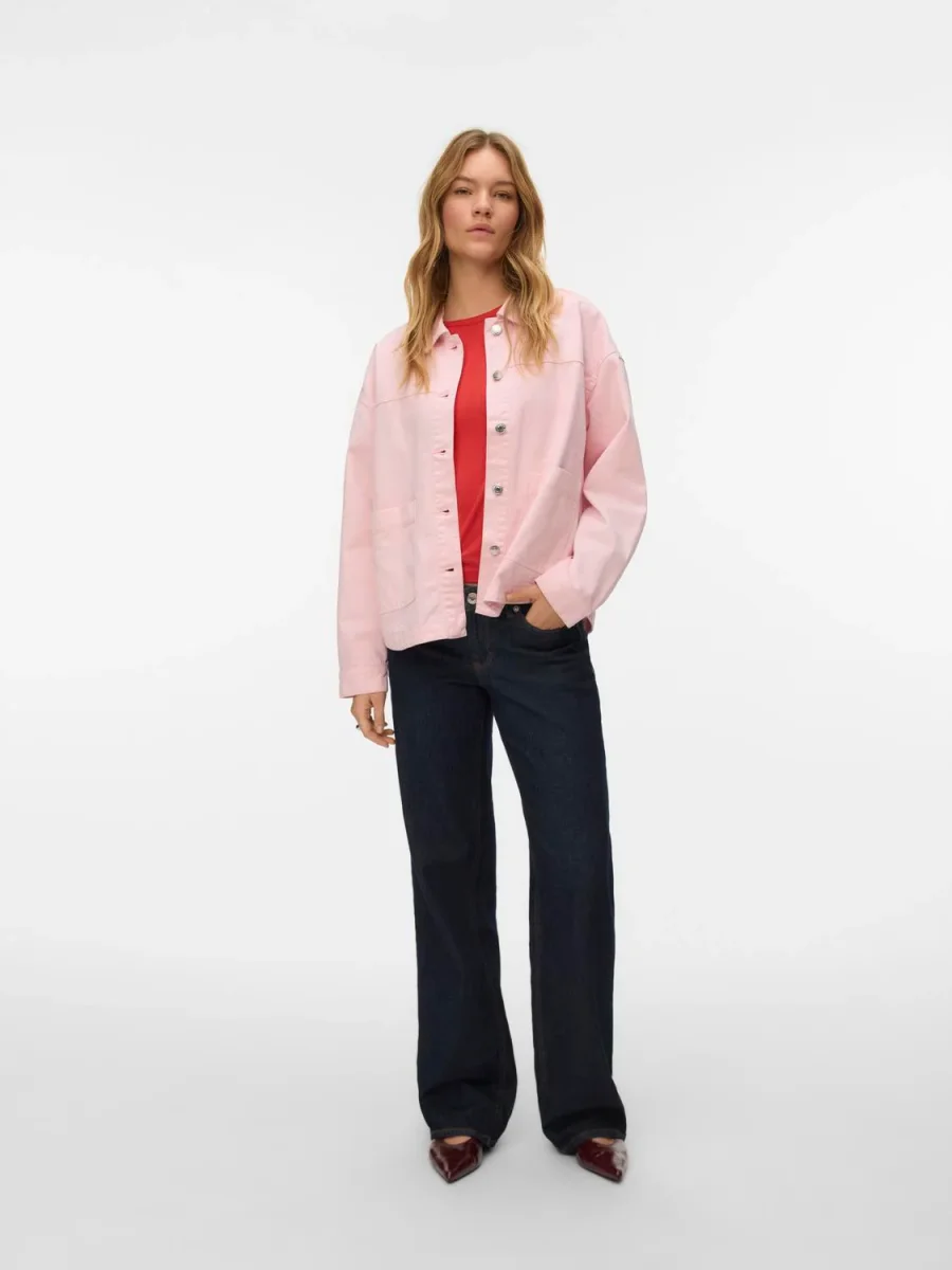VMJAMIE Denim Jacket - Parfait Pink - Bild 8