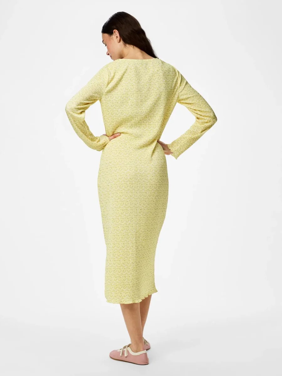 PCFLORA Midi Dress - French Vanilla - Bild 6