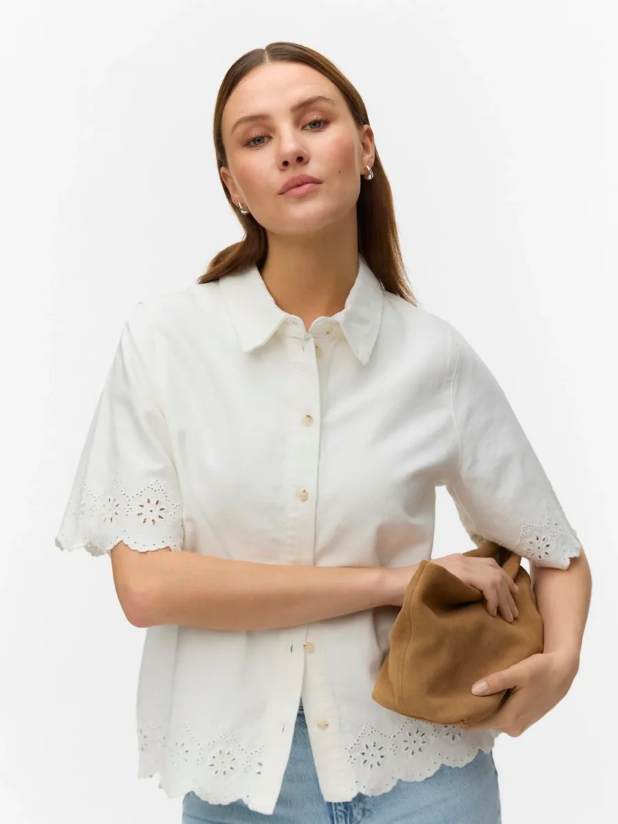 VMALYSA Denim Shirt - Bright White - Bild 3