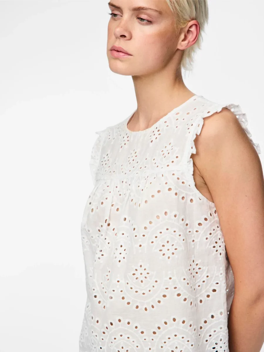 PCVILDE T-Shirts & Tops - Bright White - Bild 4